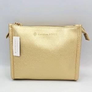 Kendra Scott Gold Cosmetics Bag